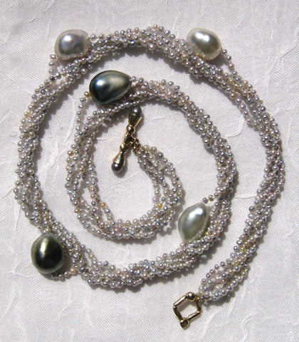 5 Strand KeshiPearl Atoll Necklace