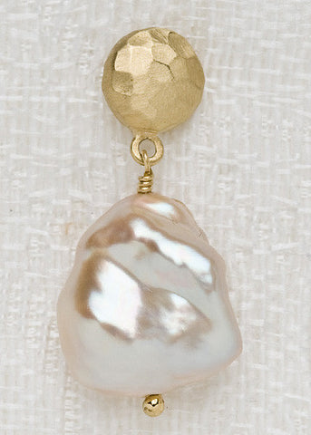 GoldGyre Baroque CoinPearl Earring