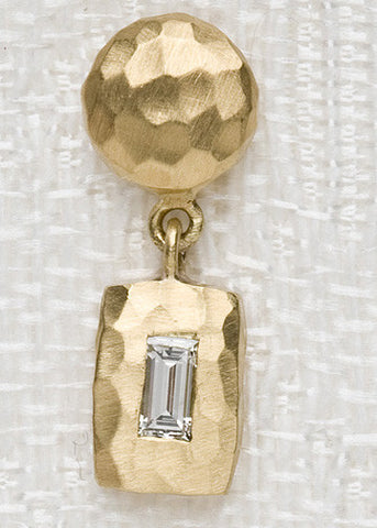 GoldGyre RhombusIngot Earring(.50ctw)