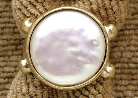 Large Coin Pearl HammeRing