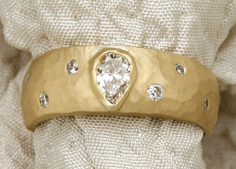DiamondPear RainShower Ring(.42cttw)
