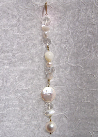 Full ArcticMoon Snowball Icicle (mother of pearl/pearl/white topaz)