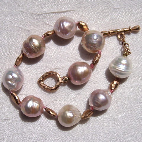 Kasumiga Pearl DiamondBall Bracelet