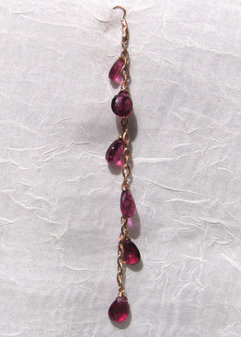 Superfine Pink Tourmaline RainChain Earring(18krose)