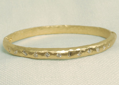 DiamondMosaic Bangle(1 ctw)(18k)