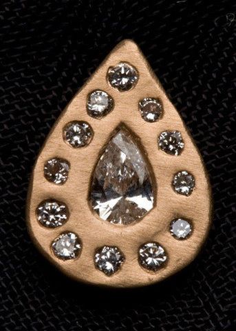Rhombus CelestialAnjou Button Earring(.54ctw)(18k)