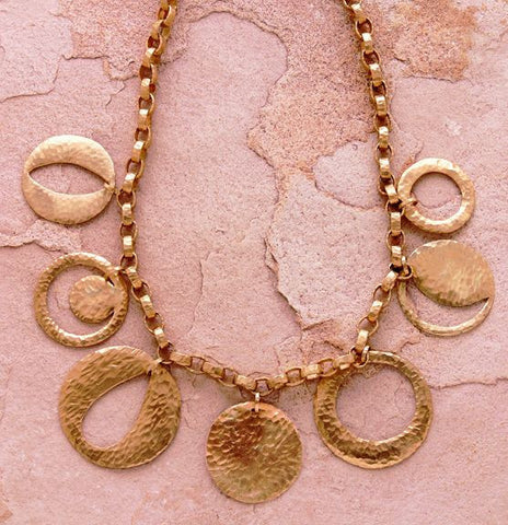 Mayan Solstice MultiDisc Necklace(18k)