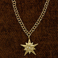 RainChain Necklace/DiamondStar Pendant(.15cttw)