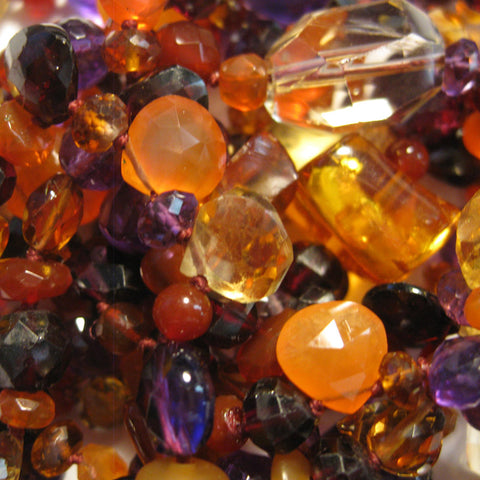 Woodstock 42" Autumn Splendor (amber/amethyst/carnelian/citrine/fire opal/garnet)