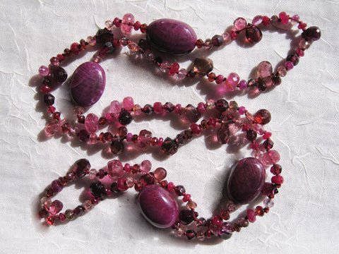 Primrose 24" Archipelago (garnet/pink tourmaline/ruby)