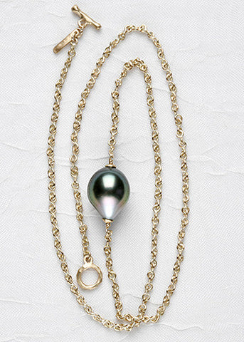 Tahitian Pearl InfinityChain Necklace(18k)