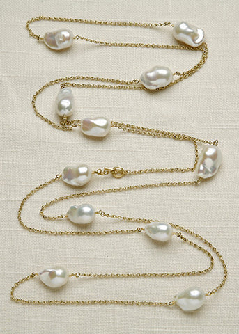 Geisha Baroque Pearl 54" InfinityChain Opera(18k)