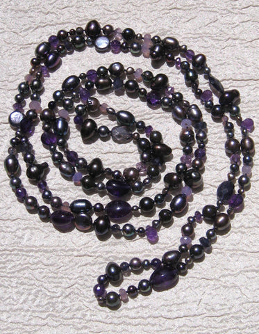 Lambi Magic 54" Archipelago (amethyst/chalcedony/iolite/pearl)