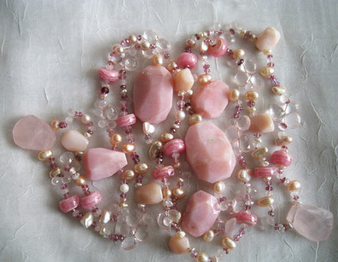 Eleuthera 48" Bahamapelago (tourmaline/rhodocrisite/rose quartz)